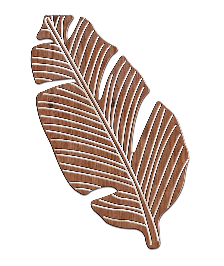 Tropical Leaves Wood Wall Decor Leaf Wall Art for Home Decoration